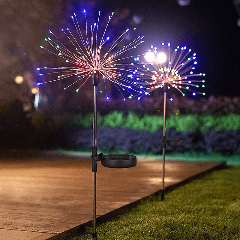 Solar Fireworks Lights Outdoor – Holiday Garden Patio Decor