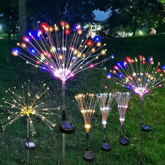 Solar Fireworks Lights Outdoor – Holiday Garden Patio Decor