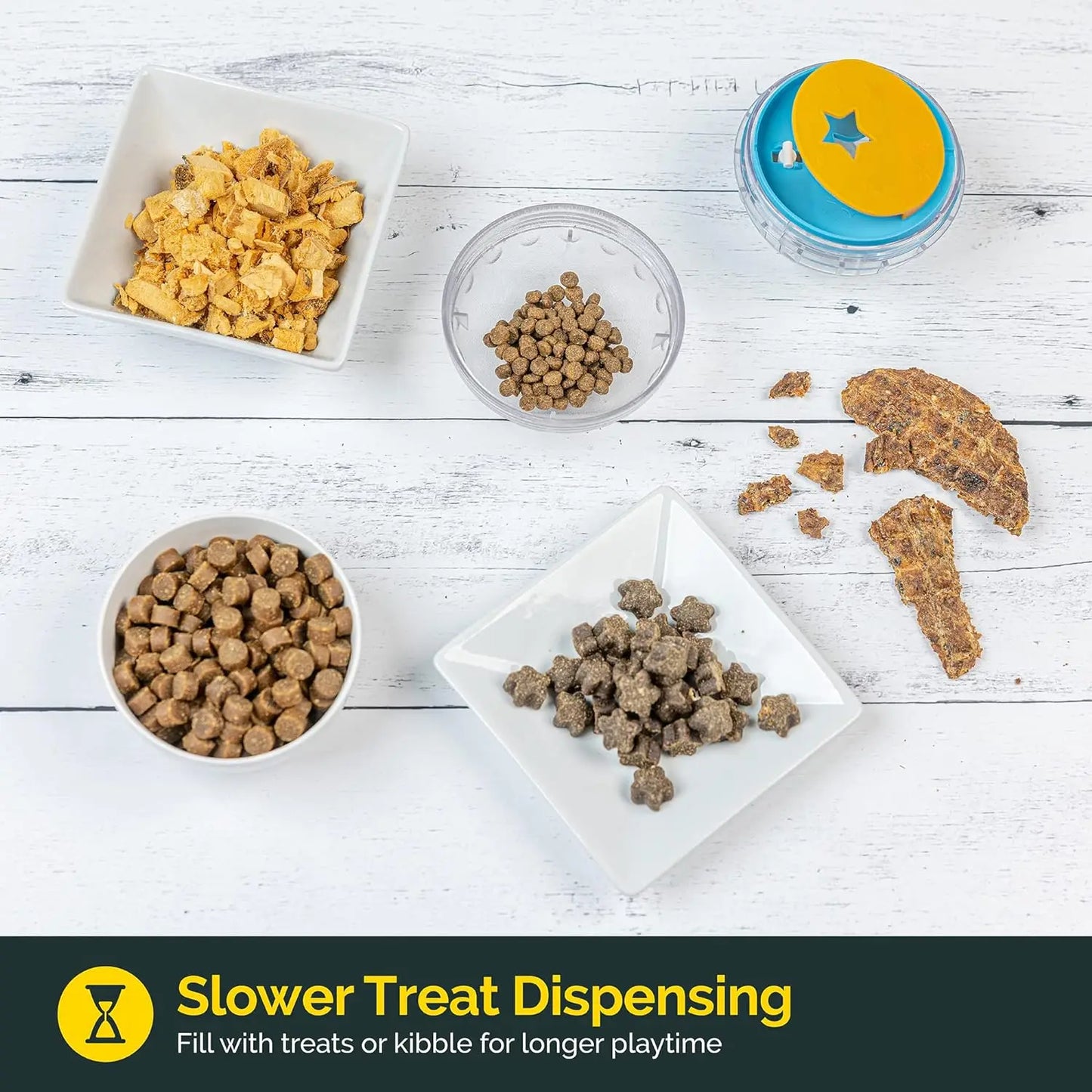 IQ Treat Ball – Interactive Dog Toy, Treat Dispenser & Slow Feeder