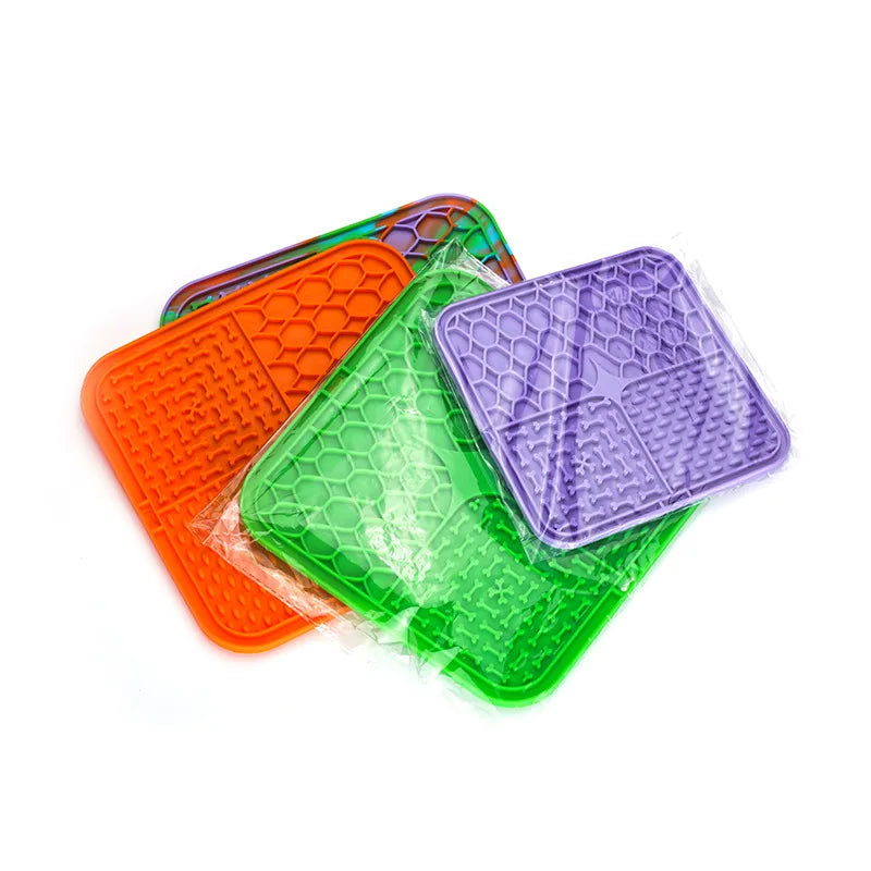 Pet Licking Pad – Slow Feeder Silicone Plate with Suction