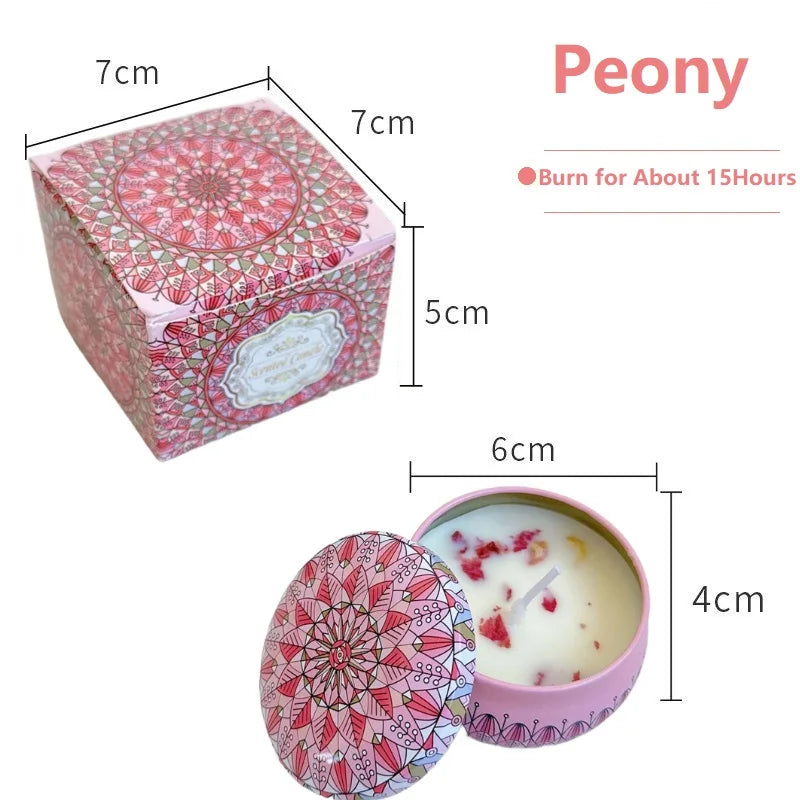 Vintage Scented Soy Wax Candles – Floral Fragrance Candle Jars