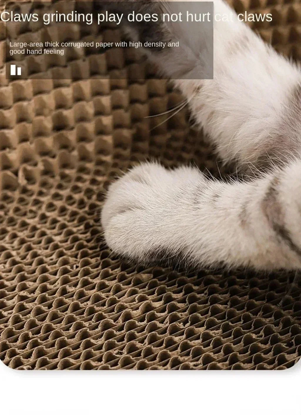 Cat Scratching Board – Oval Corrugated Nest & Furniture Protector