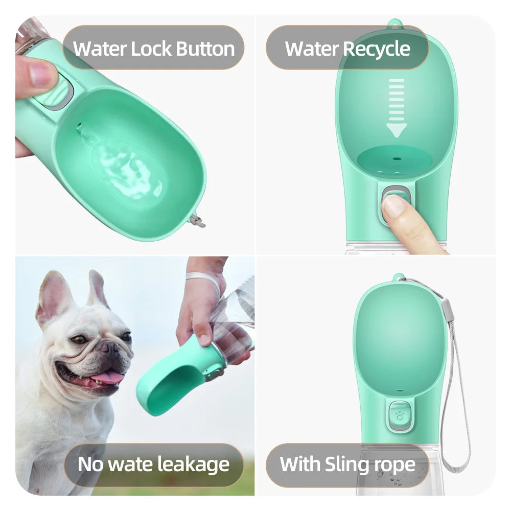 Portable Dog Water Bottle – Leakproof Travel Dispenser for Pets