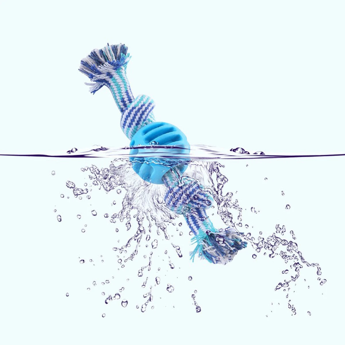 Durable Dog Rope Toy with Chew Ball – Cotton & TPR Pet Chew Toy