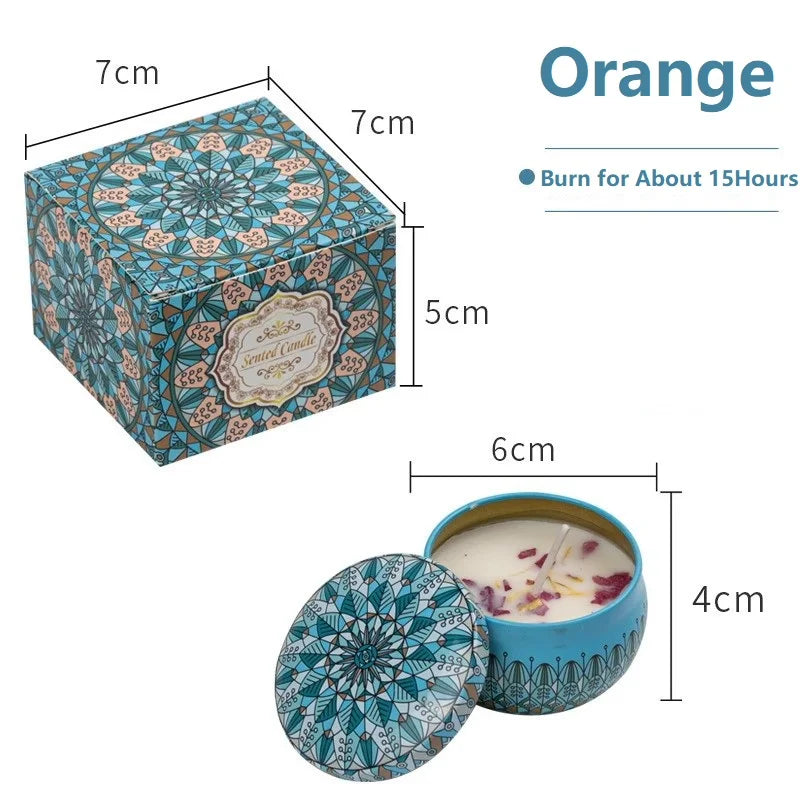 Vintage Scented Soy Wax Candles – Floral Fragrance Candle Jars