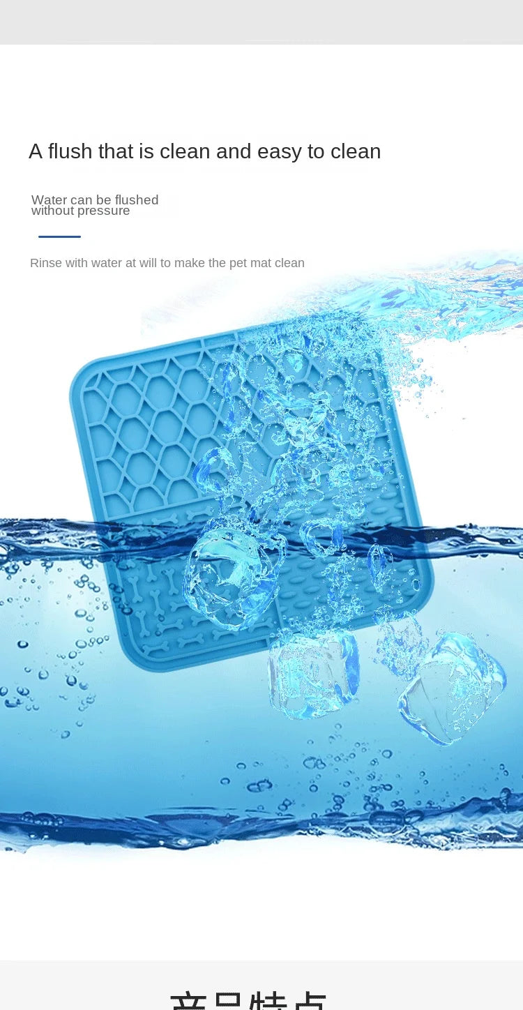 Pet Licking Pad – Slow Feeder Silicone Plate with Suction