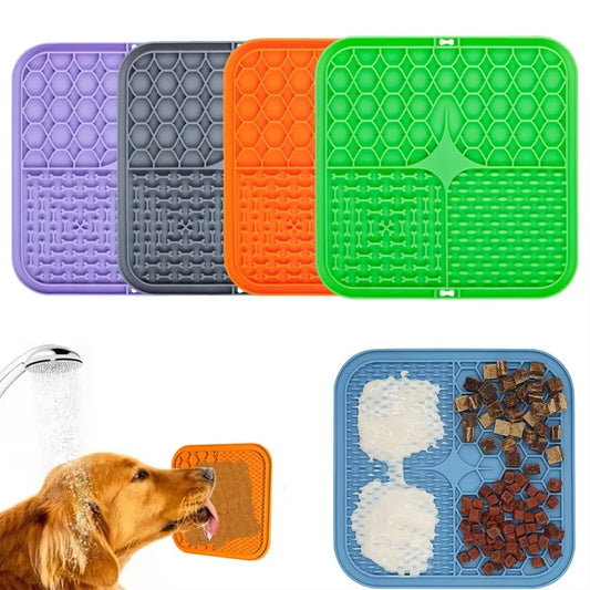 Pet Licking Pad – Slow Feeder Silicone Plate with Suction