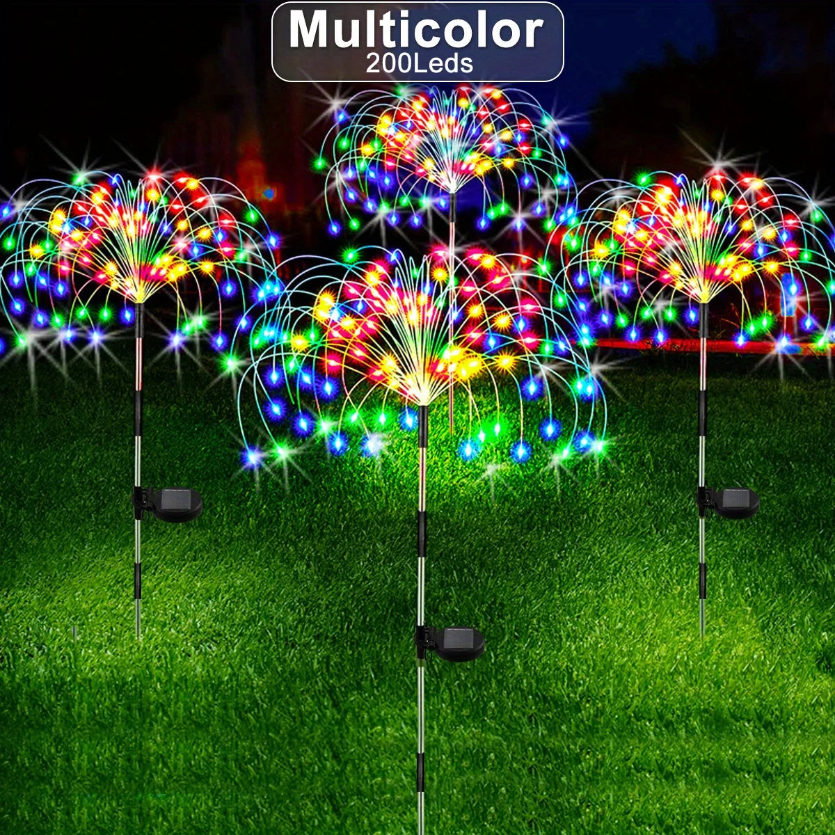 Solar Fireworks Lights Outdoor – Holiday Garden Patio Decor